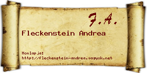 Fleckenstein Andrea névjegykártya